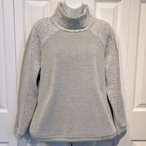Prana Light‎ Grey Wool Blend Pullover Sweatshirt Size M